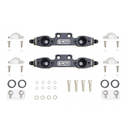 Side Feed Parallel Billet Fuel Rail Pair
